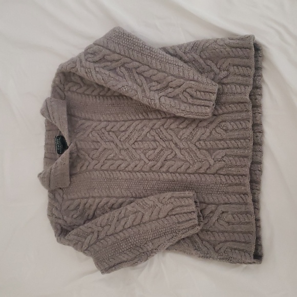 RALPH LAUREN Preppy Hand Knit Chunky Worsted Wool Sweater Small Petite - Picture 1 of 5